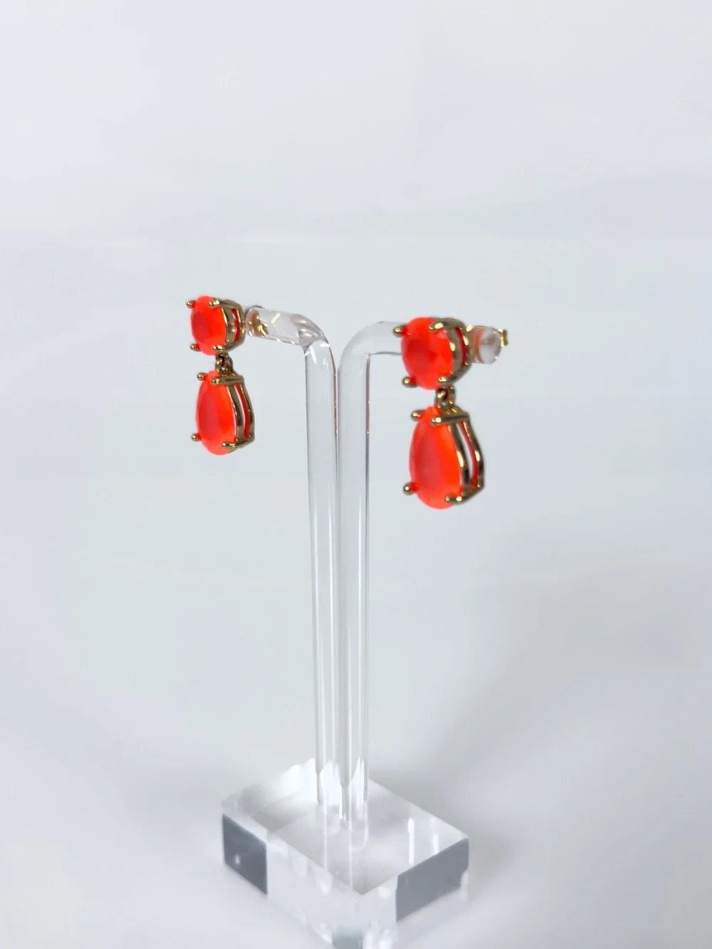 kate spade Neon Orange Teardrop Drop Earrings